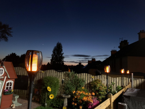 Festoon Garden™ Flickering Flame LED Solar Light